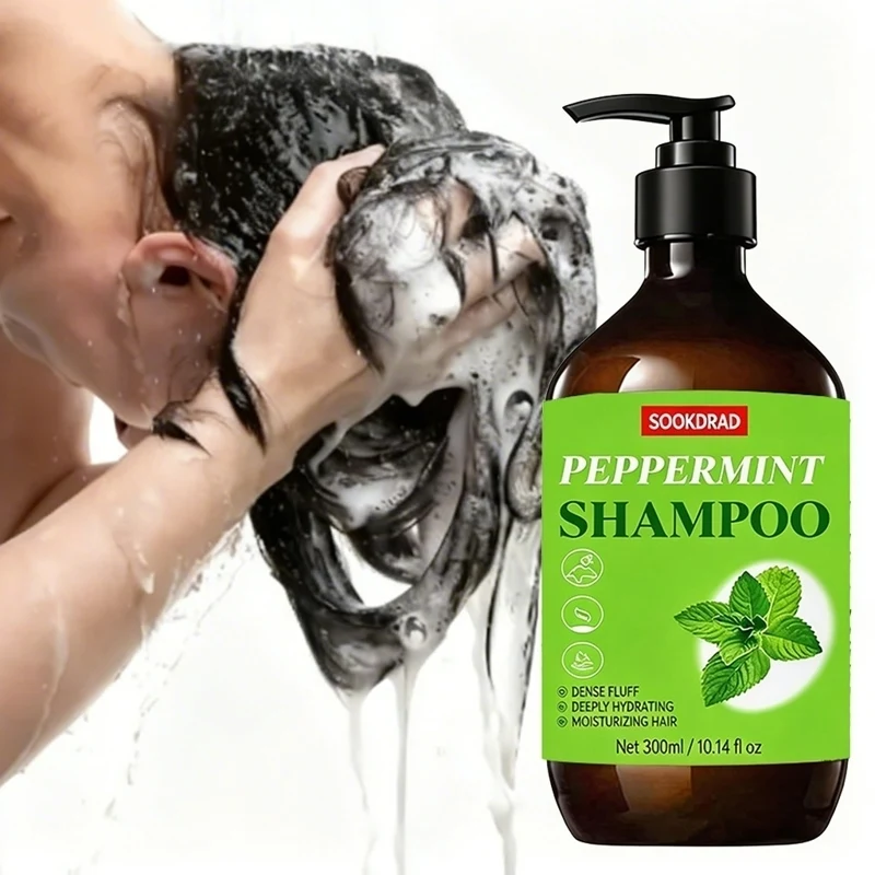 

Peppermint Shampoo, Volumizing Fluffy, For All Hair Types, Styling Base, 10.14fl oz