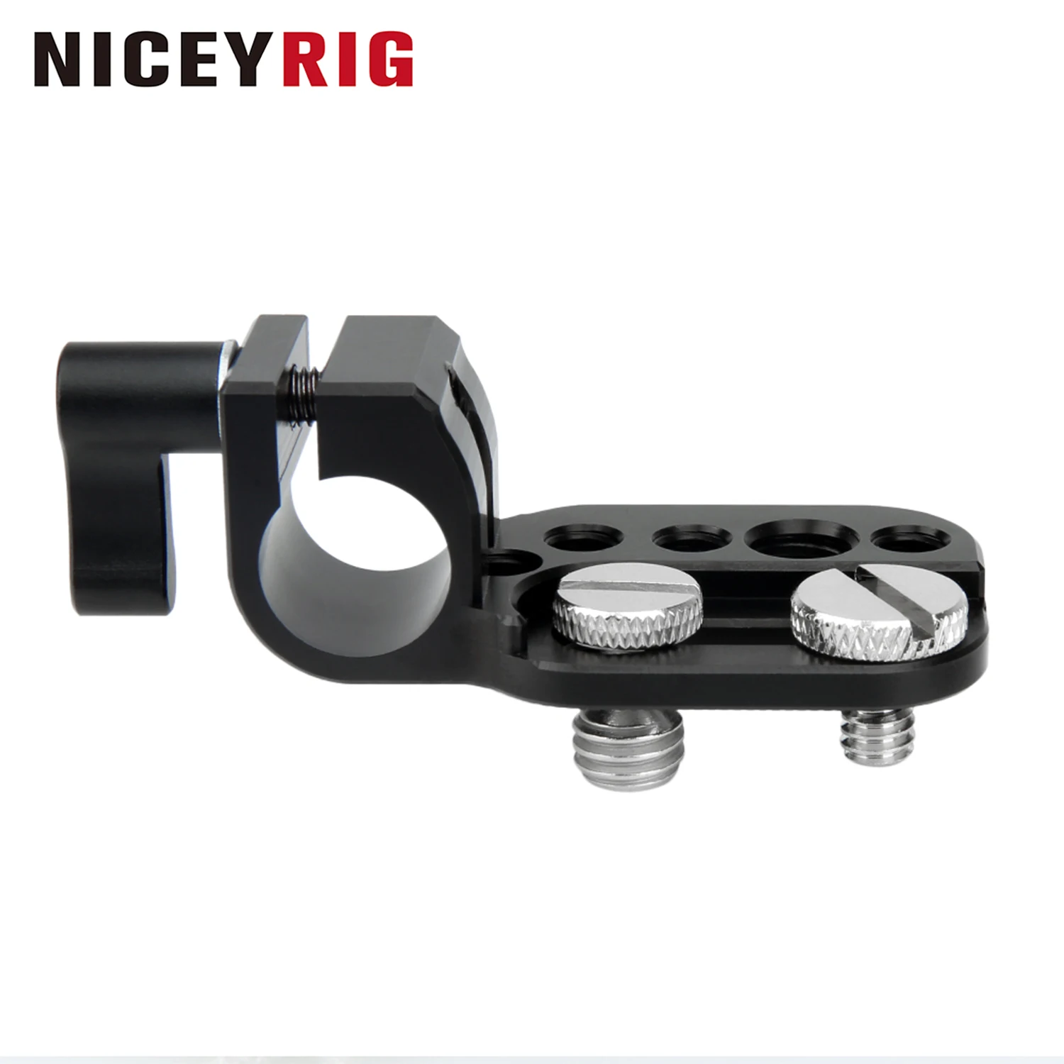 

NICEYRIG Mini Mounting Plate with 15mm Rod Clamp for Monitor EVF Transmitter Receiver to 15mm Rod