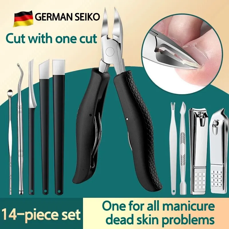 Nail Clipper Set for Paronychia Home Pedicure Tool Portable MEN'S High-grade Manicure Knife Dead Skin Scissors