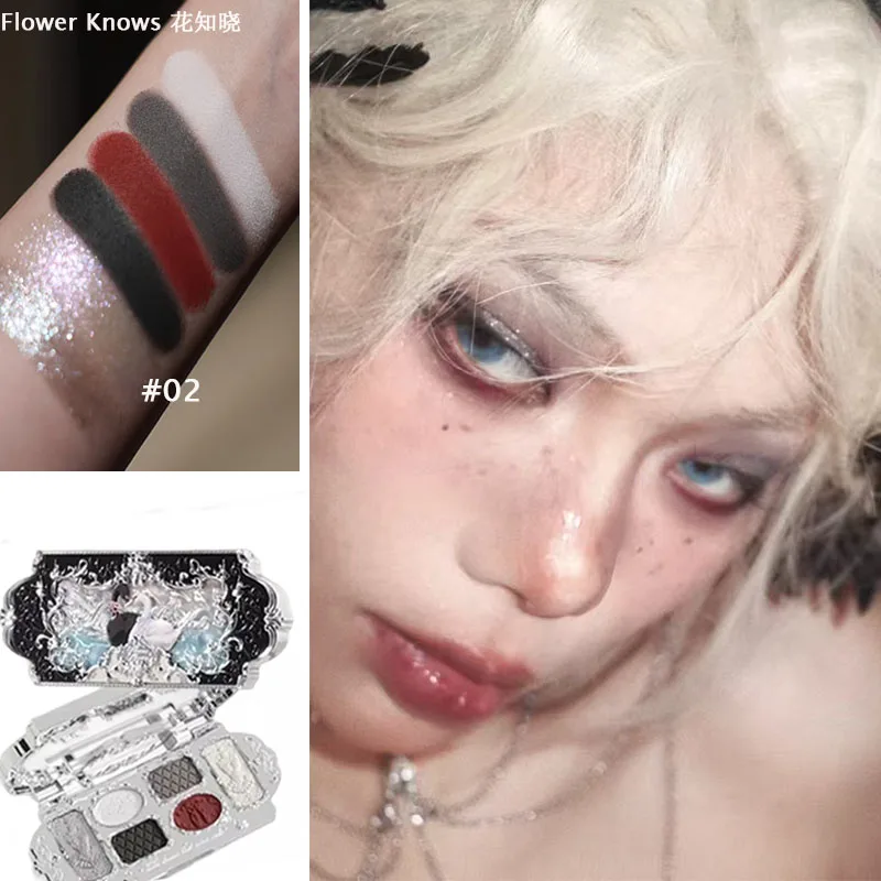 

Flower Knows Eyeshadow Palette Black Swan Moonlight Mermaid Matte Shimmer Chameleon Beauty Eye Shadow Flowers Know Eyemakeup