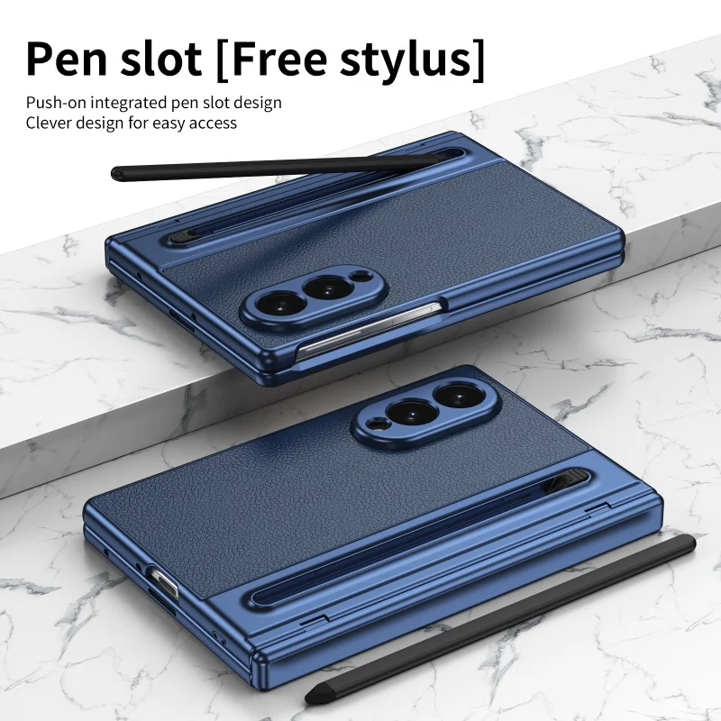 Etui ochronne do Samsung Galaxy Z Fold 8 z ochroną zawiasu, odpornym na odciski palców, z rysikiem i folią, tylna obudowa telefonu komórkowego. — zdjęcie produktu 2
