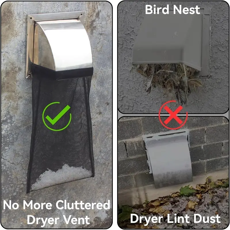 B51CNEW! For Dryer Vent,Lint Trap, Dust Bag Lint Bag Outdoor For Dryer Vent, Lint Catcher For Dryer Lint Catcher