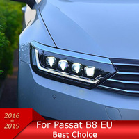 Car Lights For Passat B8 2016-2019 EU Version Magotan Upgrade LED Auto Headlight Assembly Projector 4 Lens Hot Sale Accessories