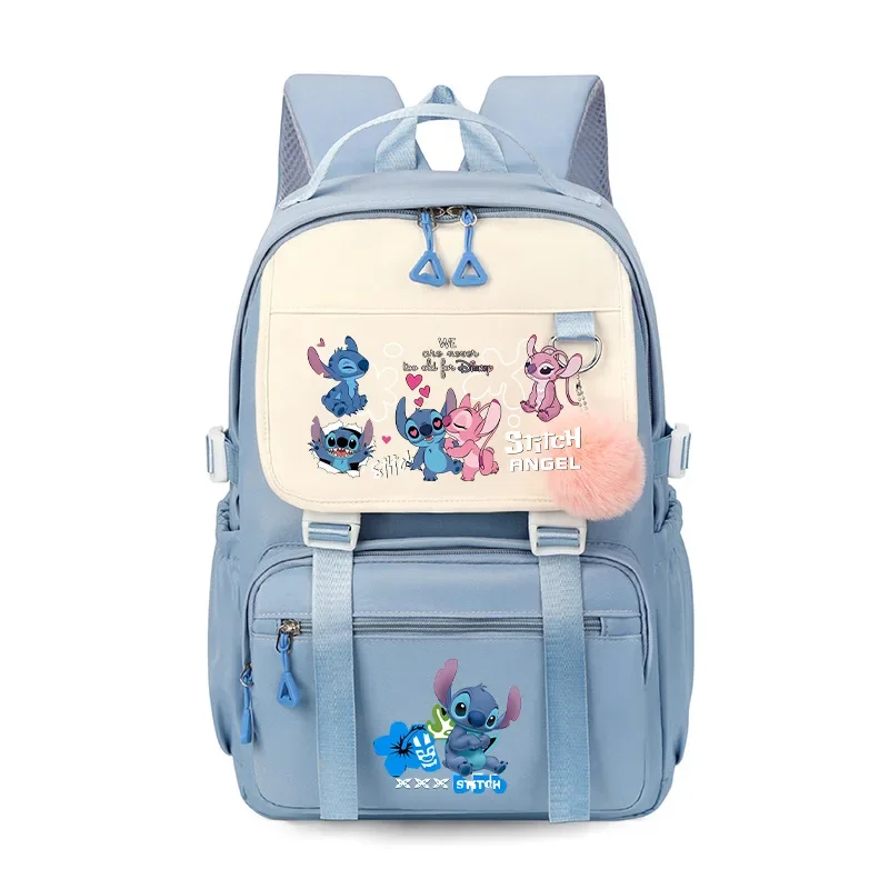 Disney Star Baby School Bag Stitch Student Backpack Anti-splashing Large Capacity Anime Lightweight Computer Backpack