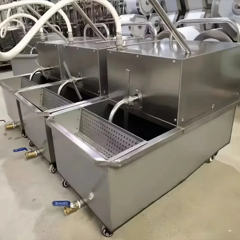 【Recommandation du vendeur】 35L acier inoxydable Restaurant friteuse filtre Restaurant friteuse filtre à huile chariot Machine