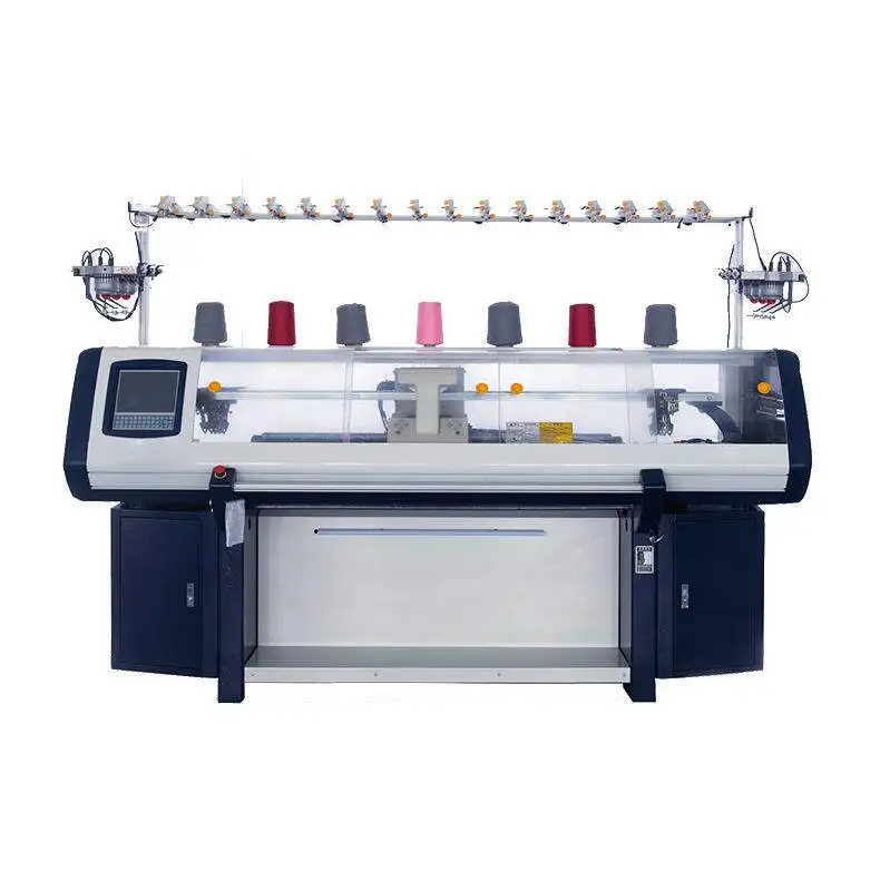Fully automatic dual system computerized flat knitting machine sweater knitting machine scarf knitting machine