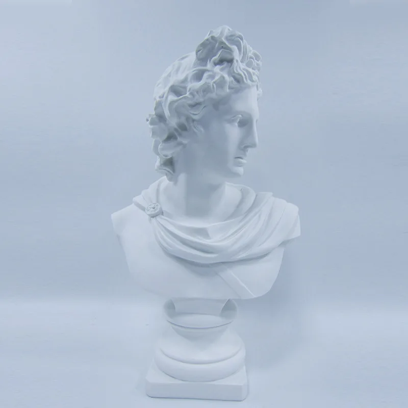 Nordic StyleinsApollo Statue Imitation Head Portrait Resin Decorations Art Studio Sketch Show Window Decorations