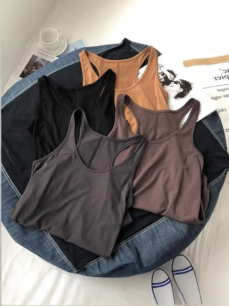 plus Size Sports Tank Top Women Summer Outdoor Wear Loose Versatile Simple Base Layer Inner Wear Base Shirt Fat MM 300 Pounds