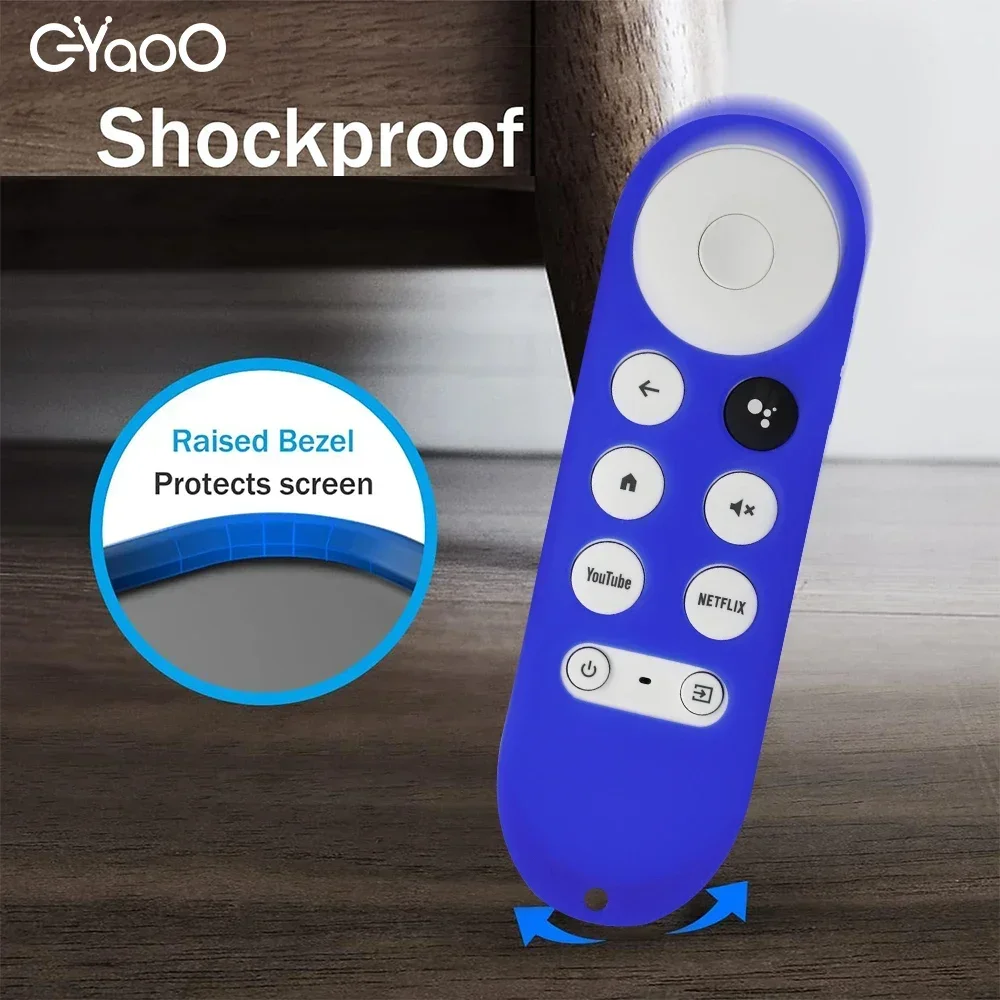 Google TV Remote Silicone Case Google TV Voice Remote Shockproof Silicone Protective Case Glow in the Dark