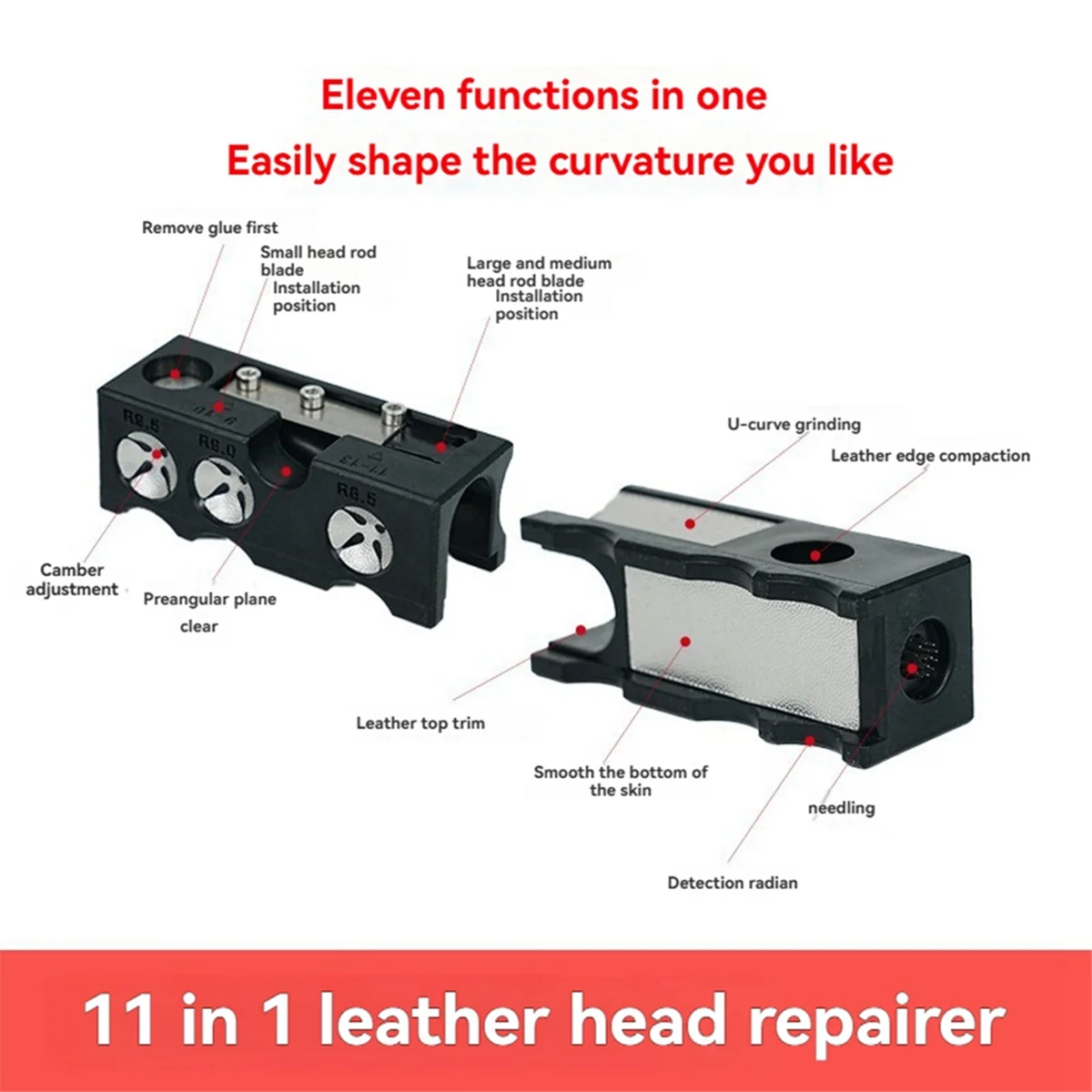 N18R Billiard Cue Repair Equipment Billiard Cue Tip Shaper Repair Kit Repair Equipment Billiard Cue Tip Repairer