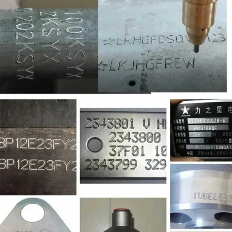 140*40mm Pneumatic Dot Peen Marking Machine, Portable VIN Chassis Metal Engraving Marker for Automobile