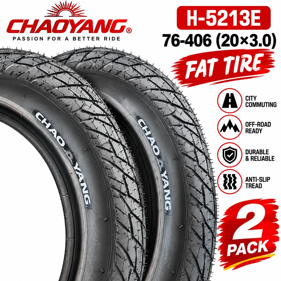 CHAOYANG H-5213E 20x3.0 Fatbike-Reifen 76-406 30TPI 770g E-Bike Fahrradreifen 2er-Pack – Detail 10