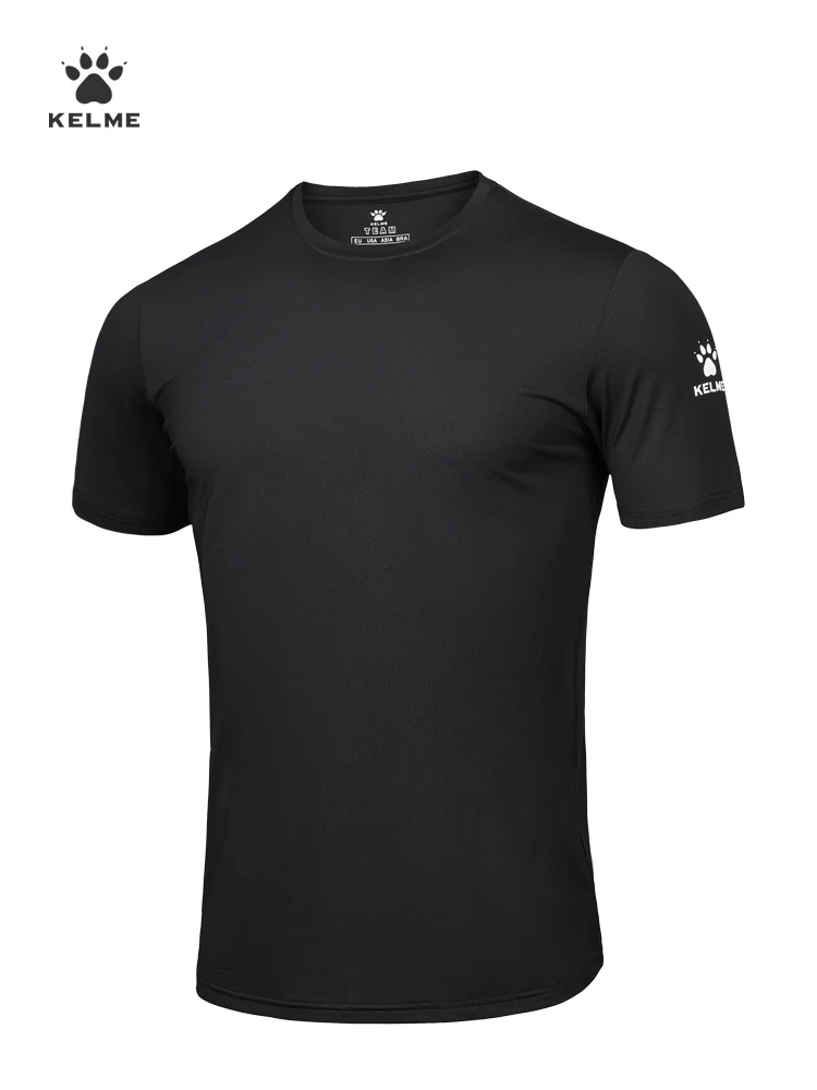 KELcloser-T-shirt de sport à col rond pour homme, vêtement de course à pied, d\'entraînement, de glace, respirant, à séchage rapide, 8151cruc1002