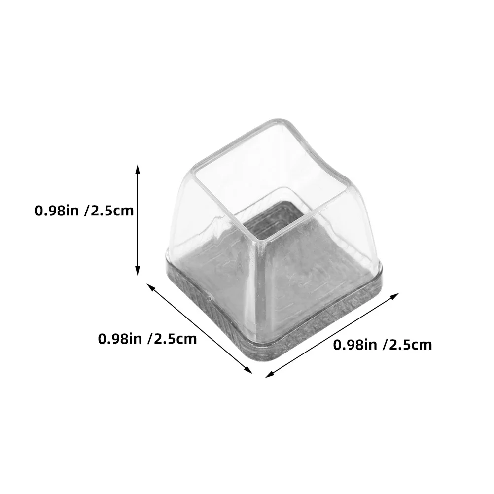 

4 Pcs Furniture Feet Cover Pads Chair Leg Chair Covers Covers Table Leg Protector Floor Protectors Silicone 19 25mm