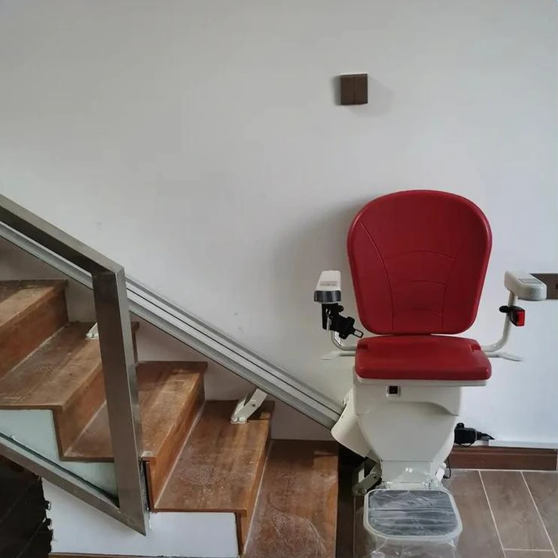 The factory produces curved stair lifts suitable for villa apartments and modern easy-to-operate senior residential stair lifts