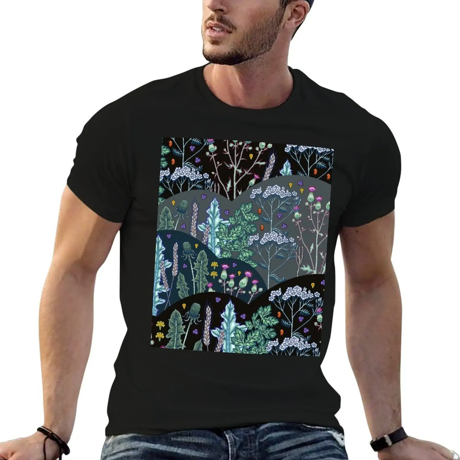 

graphic shirts shirt man cotton for meadow t tees man t T-Shirt Summer