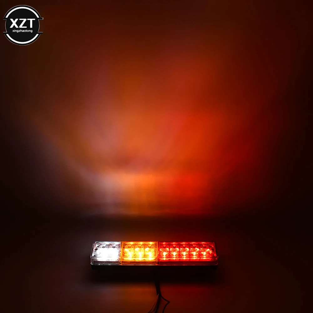 防水トレーラーテールライト20LED,12V 24V,方向指示器,常夜灯,信号インジケーター,2個