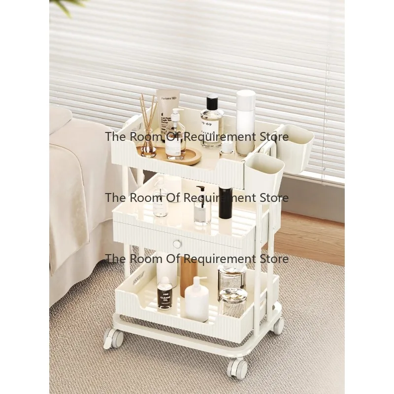 

Усовершенствованная тележка, специально для салонов, высококачественные инструменты, тележки для инструментов, продвинутые полки с кремовым ветром.