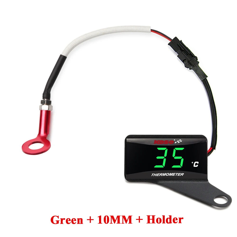 KOSO cilinderkop temperatuurmeter Motorfiets LCD Digitale Scherm Sensor SAMCI Universele cilinder Temp Meters ﻿ - afbeelding 1