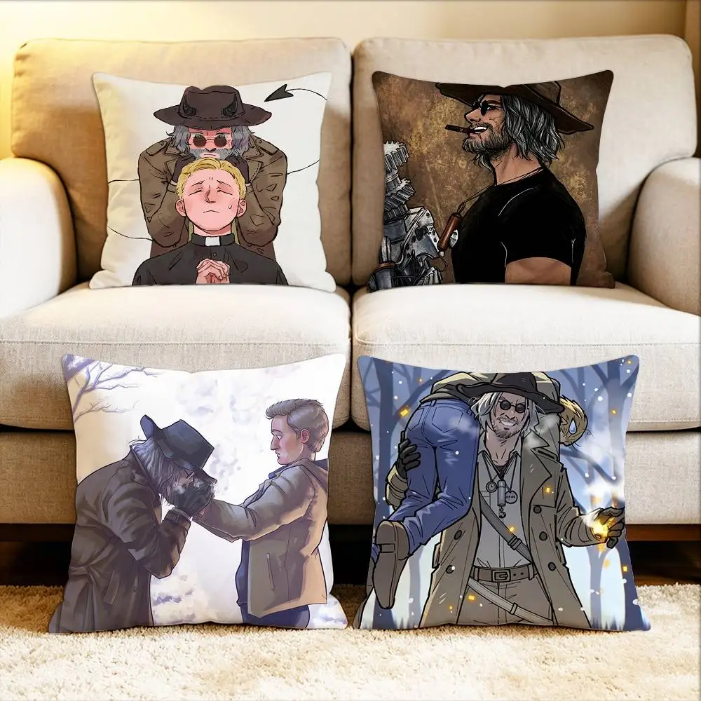 

Karl Heisenberg Ethan Winters Wintersberg Various Sizes Square Pillow Case For Car Home Bedchamber Decor