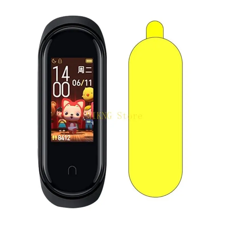 Mi Band 6 5 4용 화면 보호기 곡선 소프트 보호기 긁힘 방지 버블 비산 방지 최고 판매