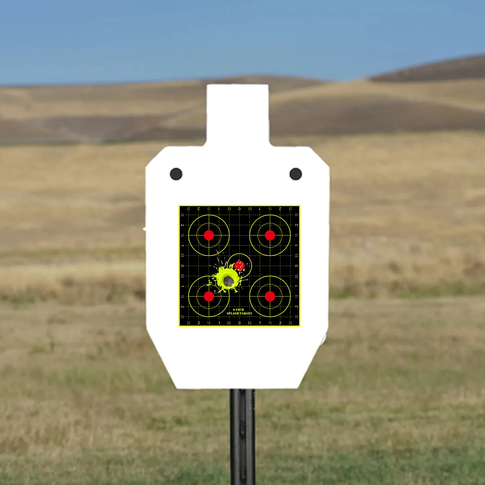 10 szt. Naklejek na tarcze strzeleckie 6 cali z numerami, czerwone, do treningu koncentracji, do strzelania wyciskaniami, fluorescencyjne etykiety kolorowe (można używać do treningu z prawdziwym pistoletem i pistoletem pneumatycznym)