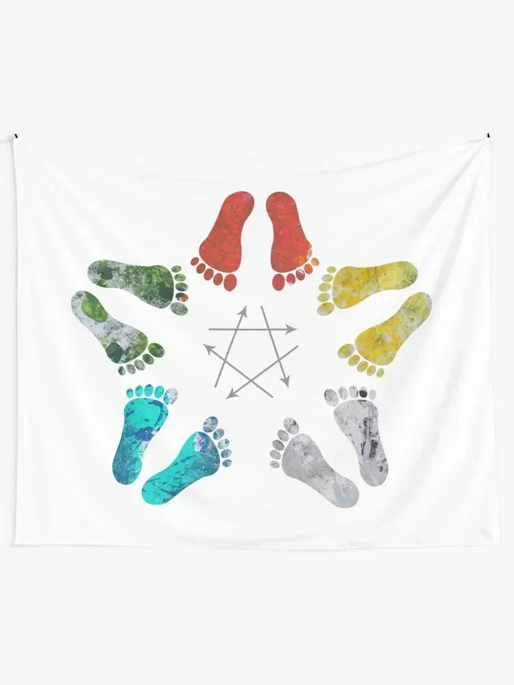 Star of Feet Energy Wheel Tapestry Bedrooms Decor Wall Carpet Decoration Pictures Room Wall Tapestry