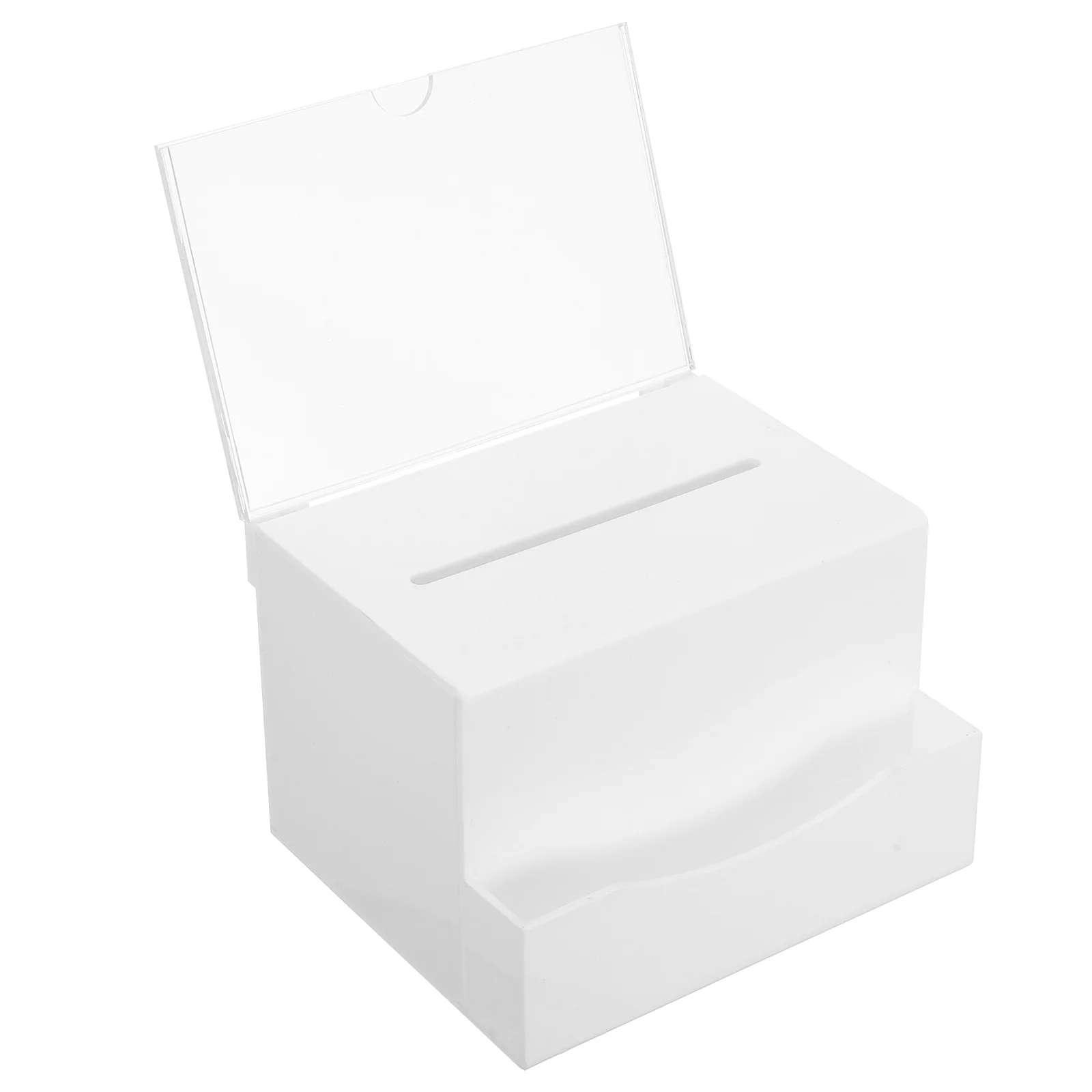 

Donation Box Lockable Acrylic Fundraising Public Ballot Suggestion Letter Complaint Collection Box Letter Post Container