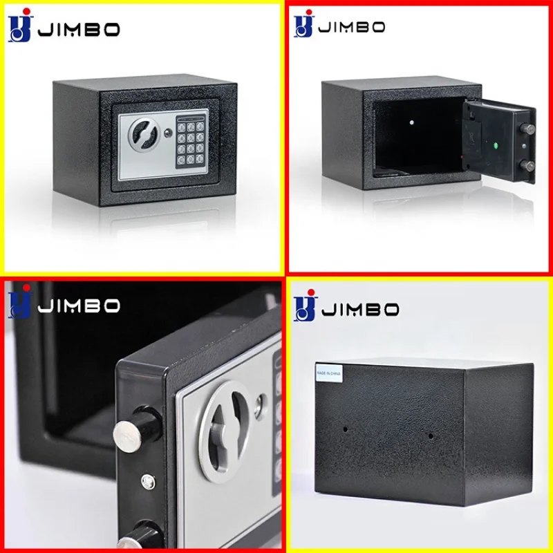custom.JIMBO Factory Jewelry Fingerprint Electronic Safe Money Hidden Deposit Money Safe Box