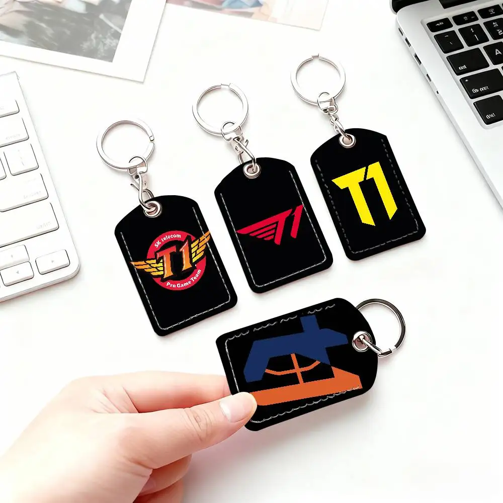 

T1 Logo Card Holder Suitable For Student Bus Subway Bank Gym and Keychain Loss Prevention