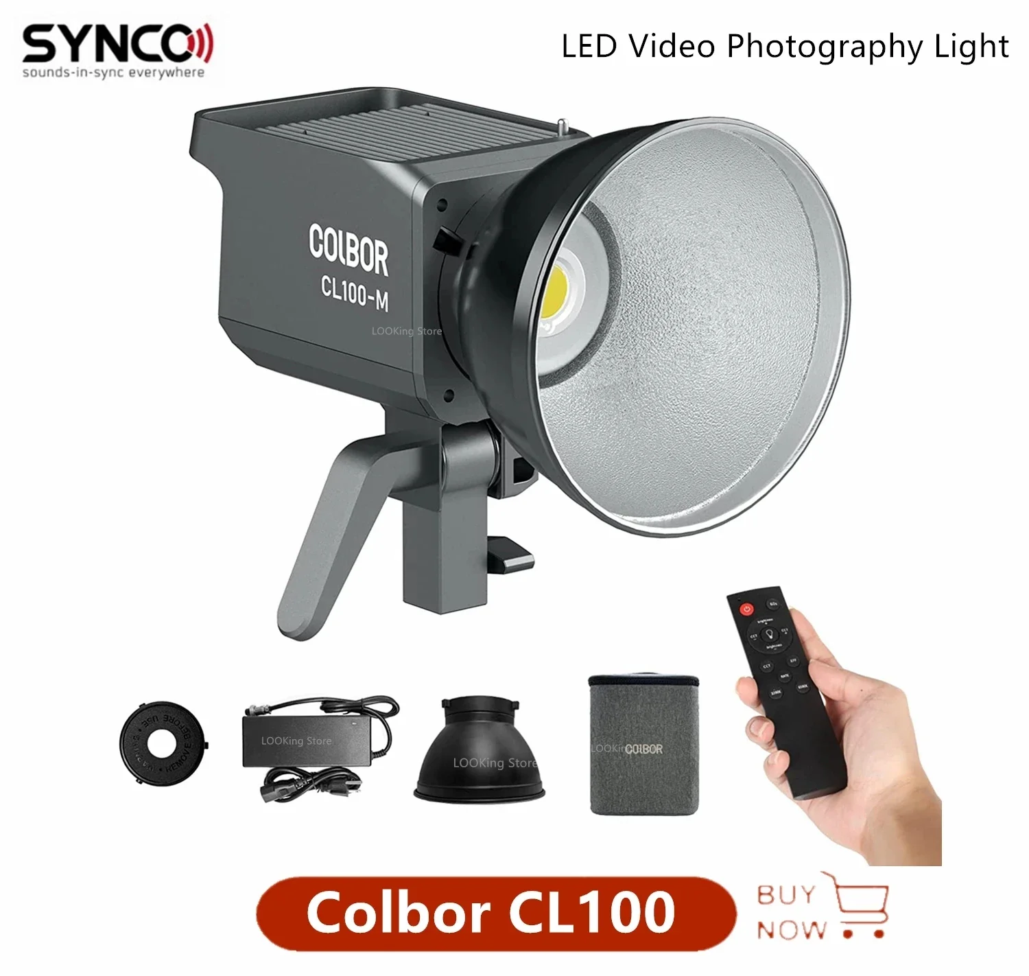 2025 رائجة البيع Synco Colbor CL100 CL100W ثنائي اللون 2700-6500K CL100-M 5600K LED الفيديو التصوير الفوتوغرافي ضوء التحكم التعريفي للتصوير الفوتوغرافي #2