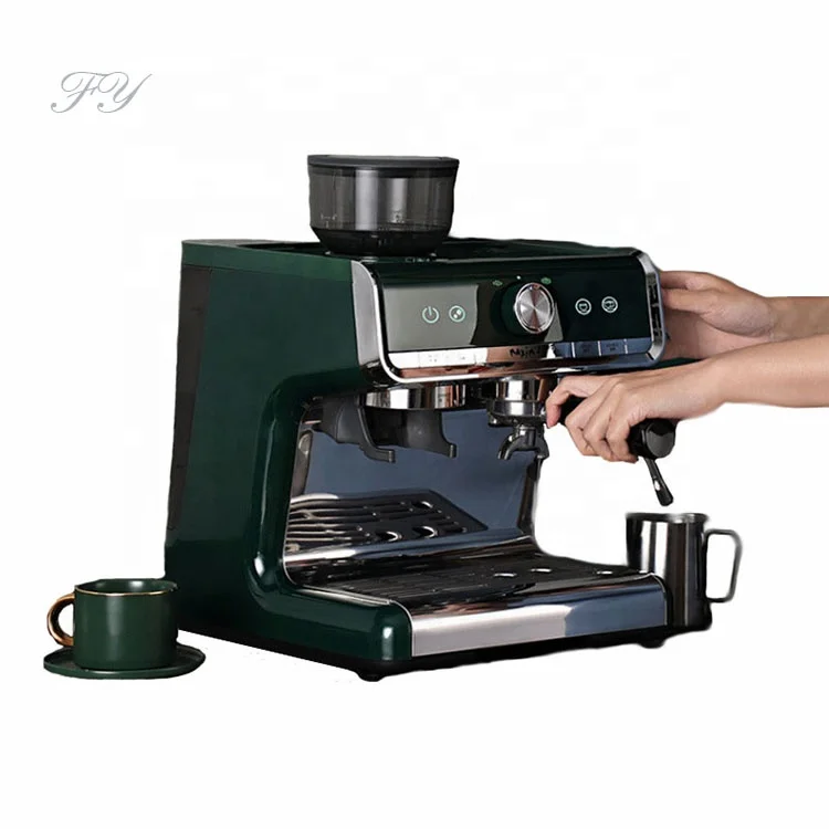 

Italian business coffee machine multifunction semi-automatic coffee machine with milk frother grind