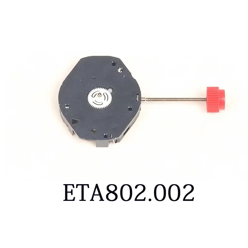 Швейцарский бренд, новинка, оригинальный механизм ETA 802,002, кварцевый механизм 802002, часы с двумя иглами