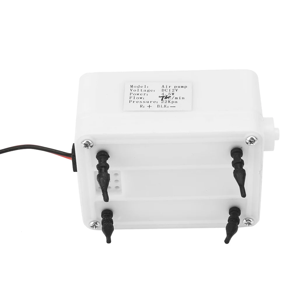 Inflatable Exhaust Air Pump Pool Air Pump  12V 4.5W Pressure 22Kpa Electric Inflatable Air Pump 7.5L/min for Ozone Generator