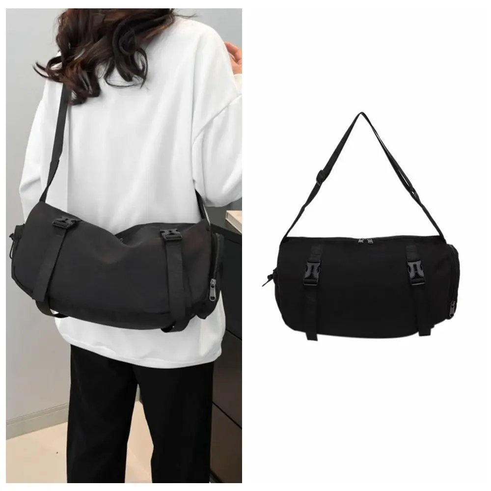 

Модная нейлоновая парусиновая сумка через плечо Harajuku, японская спортивная сумка через плечо для хранения, однотонная сумка-мессенджер для улицы