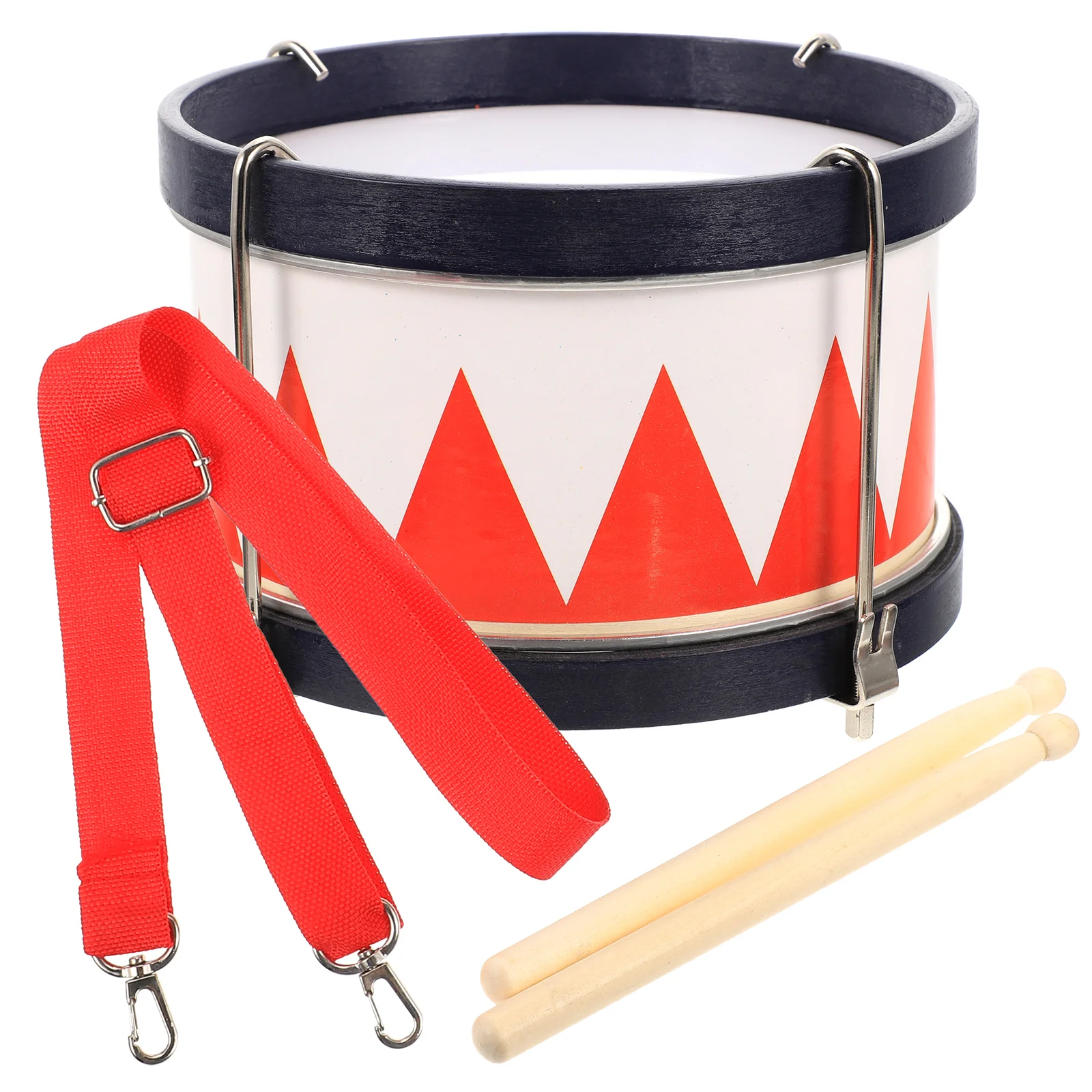 

Snare Drum Metal Education Toy Drumsticks Double Percussion Musical Toys Red Kid Kit Kids Child