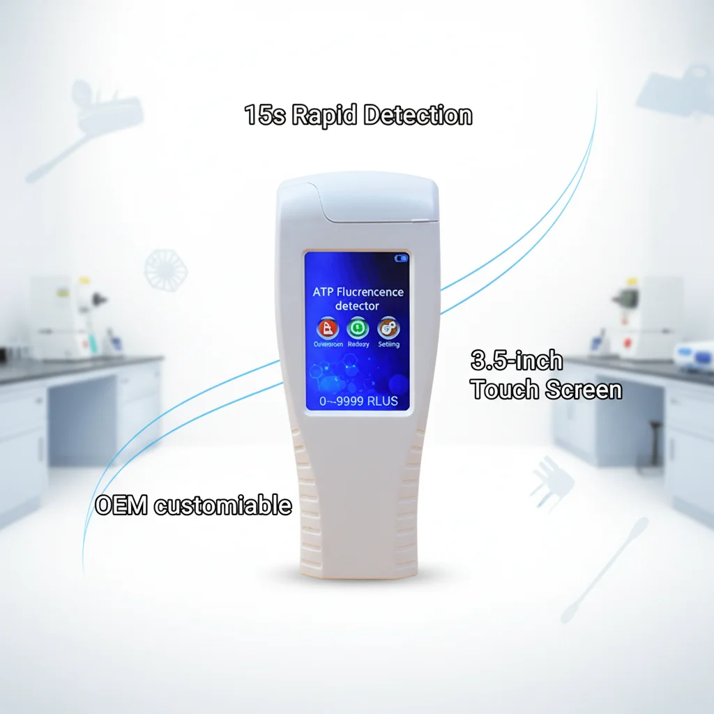 High Speed 32-bit Processor ATP Detector Coliform 1-106cfu Screening ±5% Interference ATP Fluorescence Detection Instrument