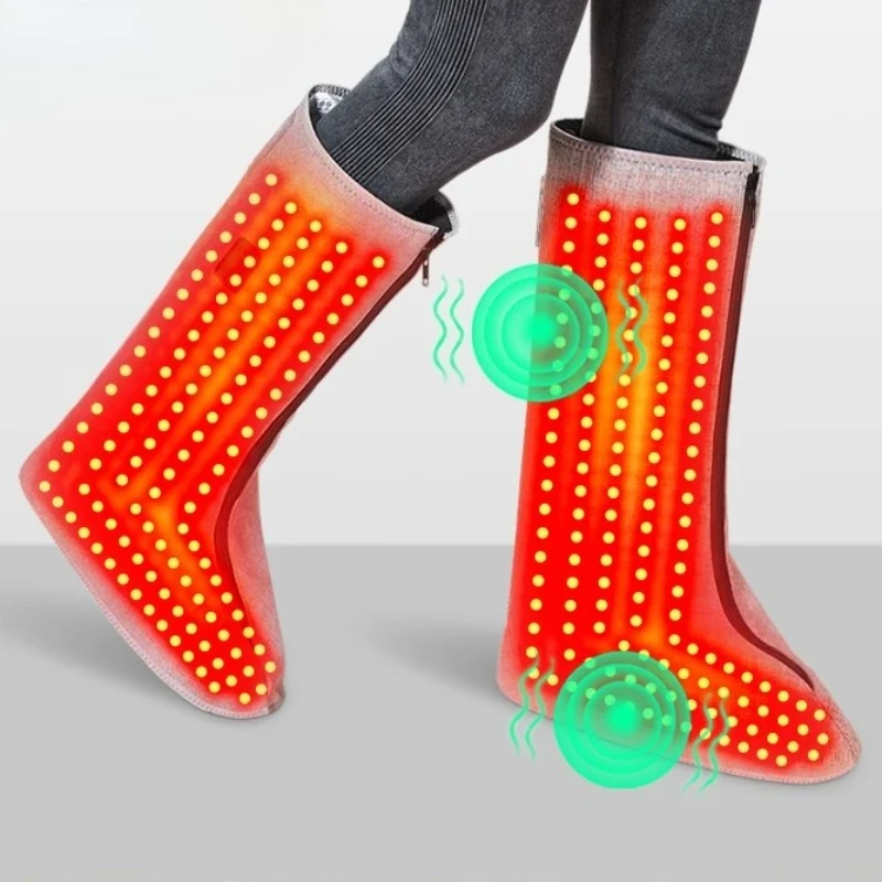 

Full-Wrap Heated Leg Foot Massager Winter Warmth Foot Warmer Red Light Therapy Stiff Numb Toes Relief Blood Circulation Boost