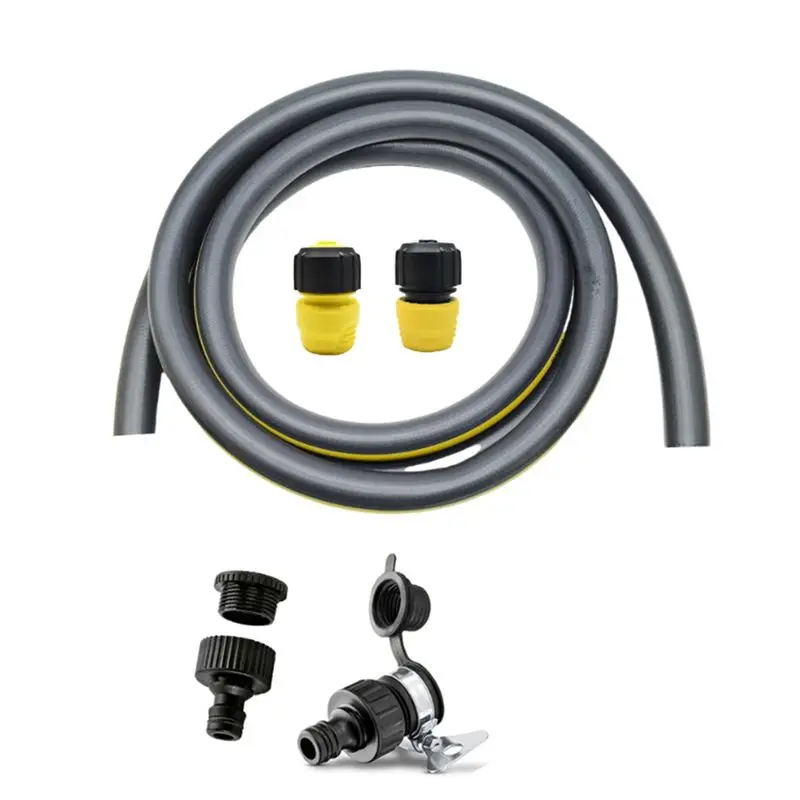 A65P-For Karcher Garden Hose 3/4 In X 9.8 FT Flexible Kink Resistant Hose With Water Stop Joint Faucet Universal Joint Set