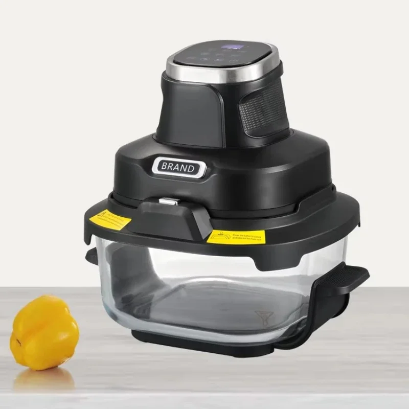 2026 New Portable Air Fryer with Double Glass Bowl, 6-in-1 Digital Panel, Compact Design