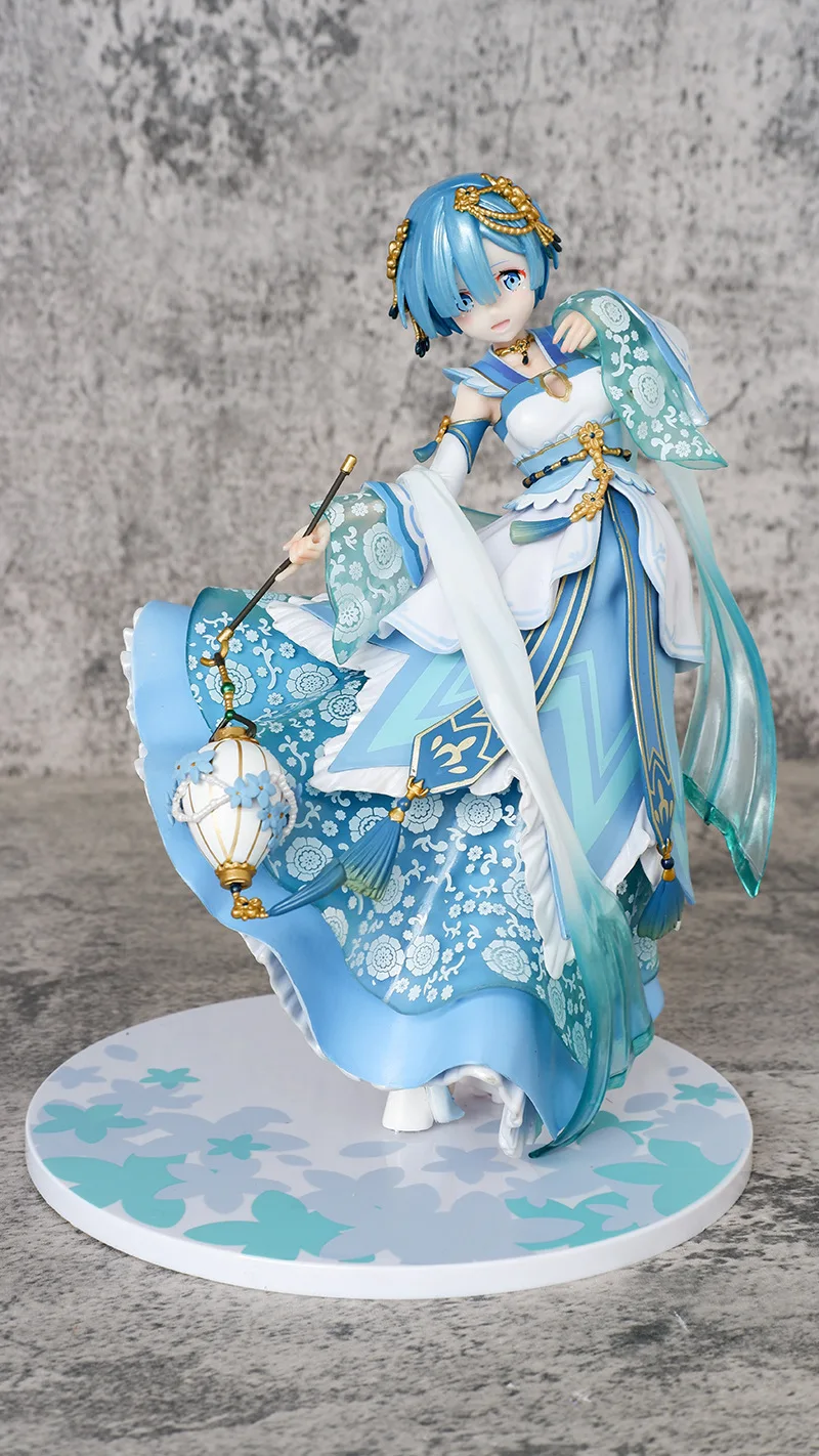 

26cm ReZERO Starting Life in Another World Rem Hanfu Anime Handmade Action Figures Desktop Case Decoration Ornament Gift