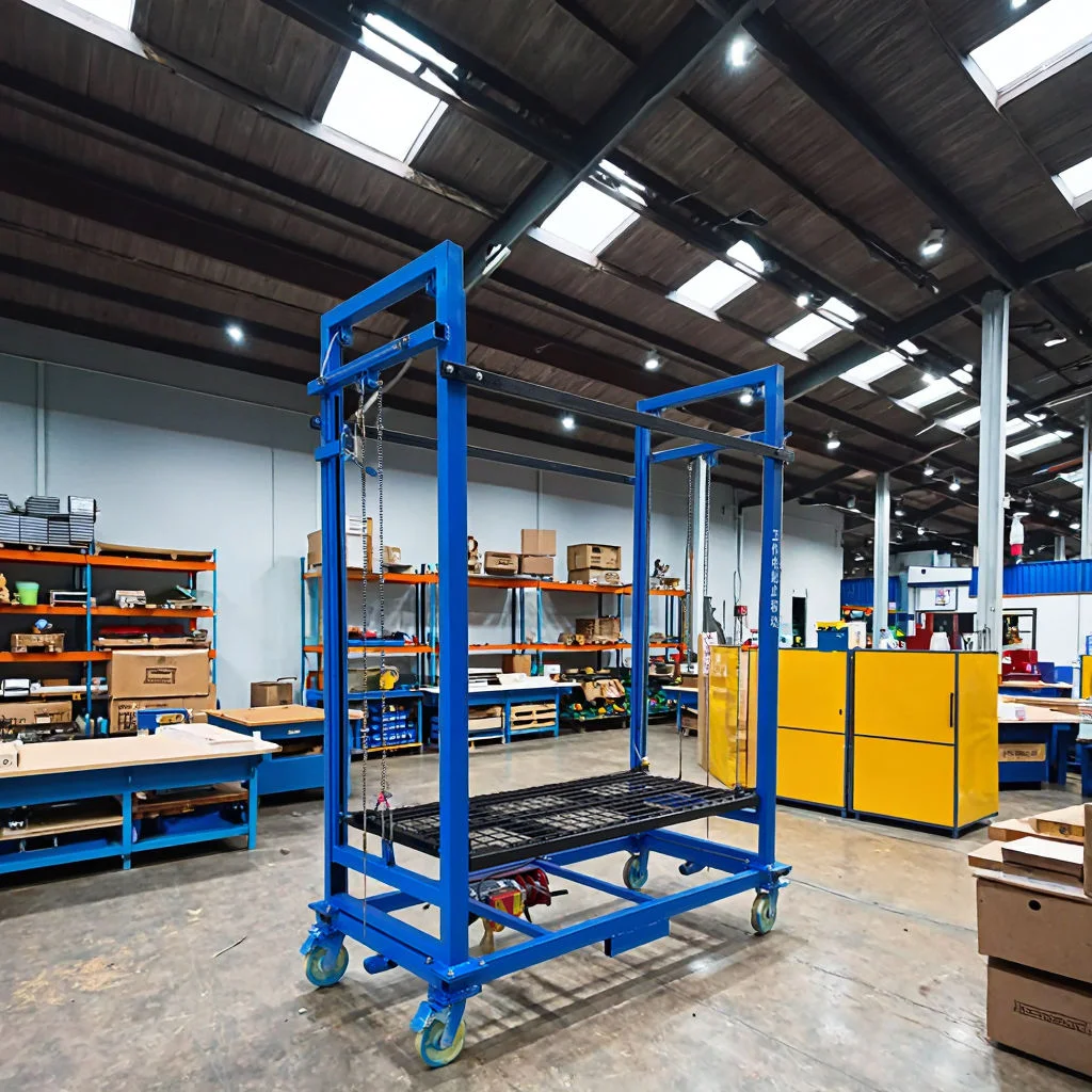 Three-point 500kg 2m 6m 10m Foldable Electric Scaffolding Lift Platform Electric Lifting Scaffold for Wall Paint With CE