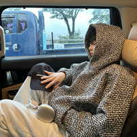 Autumn Clothing Men's Luxury Harajuku Texture Hooded Sweatshirt Casual American Fashion Long Sleeve Vintage Pocket Hoodies M-3XL