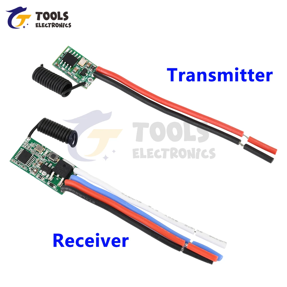 

433MHZ Wireless Transmitter/Receiver Module DC 3V-24V Wide Voltage Universal RF Module