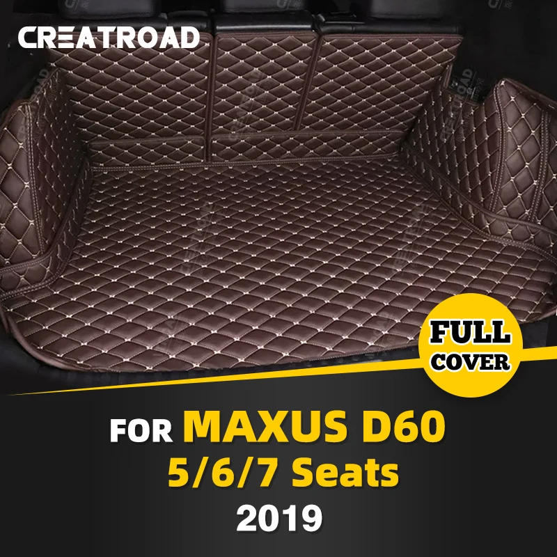 

Автомобильный коврик для багажника с полным покрытием для MAXUS D60 5/6/7-Seat 2019, автомобильный коврик для багажника, подкладка для груза, защитные аксессуары для интерьера