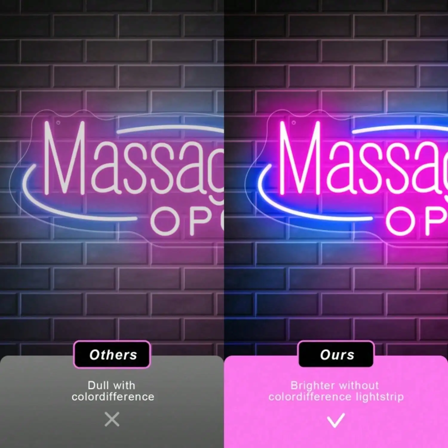 تدليك مفتوح ضوء النيون سبا متجر USB سطوع قابل للتعديل النيون تسجيل لمتجر مستحضرات التجميل صالون تجميل متجر اليوغا ديكور الأعمال