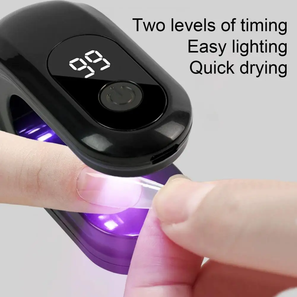 Mini UV LED-nagellamp voor gelnagels Draagbaar manicurelicht Handheld U-vormig uithardingslicht voor sneldrogend