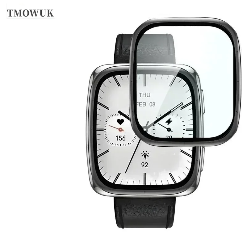 For Amazfit Active 2 Square Screen Protector Protective Film Anti-scratch HD Soft Not Glass Film Accessories Curved Screen TMOWU