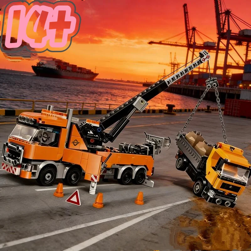 

В НАЛИЧИИ: Конструктор MOC 60467 City Series, модель тяжелого башенного крана, набор строительных блоков, подарок на Рождество и Хэллоуин
