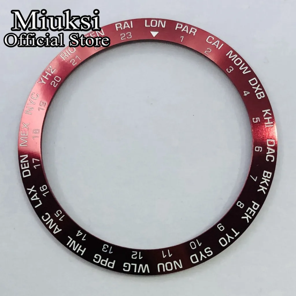 Miuksi high quality 38mm aluminum bezel insert fit 40mm watch case